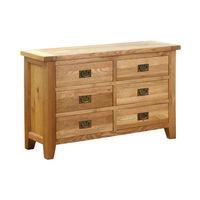 Hoxton Solid Oak 6 Drawer Chest
