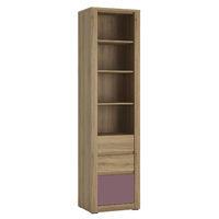 hobby 3 drawer tall bookcase violet