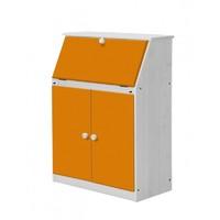 hobby white desk with orange