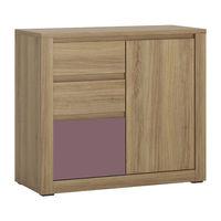 hobby 3 drawer 1 door cabinet violet