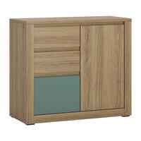 Hobby 3 Drawer 1 Door Cabinet Turquoise