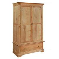 Home Time Constance Oak 2 Door Wardrobe with Drawer