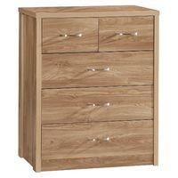 Holland Oak 3 Plus 2 Drawer Chest