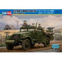 Hobbyboss 1:35 Scale Early Version M3a1 Scout Car Assembly Kit (White)