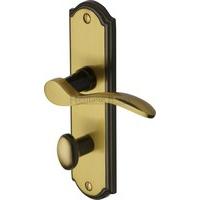 Howard Bathroom Door Handle (Set of 2) Finish: Patina Split