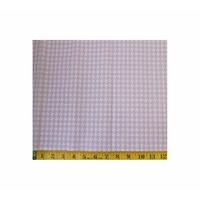 Houndstooth Lilac Fabric Cut, Single 160 x 110cm