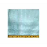 houndstooth blue fabric cut single 160 x 110cm