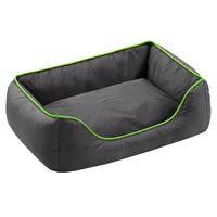 Honeycomb Dog Bed  Grey & Green - 90 x 65 x 30 cm (L x W x H)