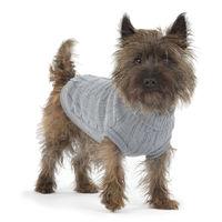 House of Paws Grey Cable Knit Jumper 18 Extra Large