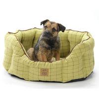 House of Paws Green Tweed Oval Snuggle - Extra Large