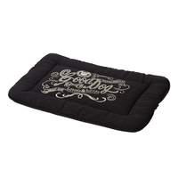 House of Paws Black Good Dog Linen Mat - Extra Large