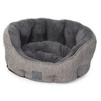 house of paws grey hessian bed extra large