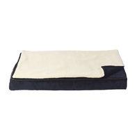 house of paws navy memory foam mat with topper small