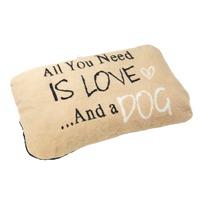 House of Paws All You Need is Love Blanket Beige