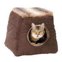 House of Paws Coco Faux Arctic Suede 2 in 1 Cat Bed