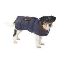 house of paws navy waterproof quilted jacket small