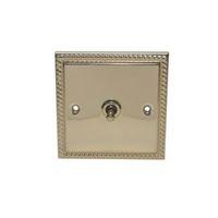 holder 10ax 2 way single brass plated single toggle switch