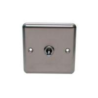 holder 10ax 2 way single stainless steel single toggle switch