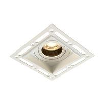 horizon 50w gu10 trimless square tilt downlight white 85869