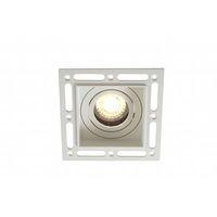 Horizon 50W GU10 Trimless Square Tilt Downlight White - 85869