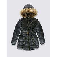 Hooded Belted Coat with Stormwear (3-16 Years)