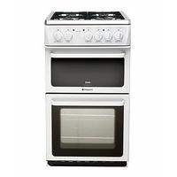 Hotpoint50cm Gas Twin Cavity Oven + Inst