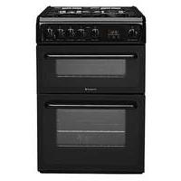 Hotpoint 60cm Gas Cooker Black