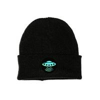 Holographic UFO Patch Beanie