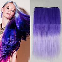 Hot Sale High Temperature Resistance Mixed Color 26 Inch Long Straight 5 Clip Hairpiece Extension