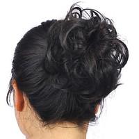 Hot Stylish Pony Tail Women Clip in on Hair Bun Hairpiece Synthetic Hair Extension Scrunchie