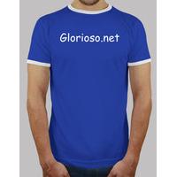 horizontal gloriosonet retro style royal blue and white