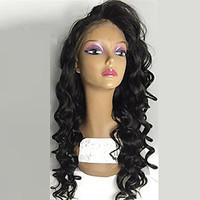hot synthetic lace front wigs curly natural black color top quality he ...