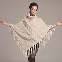 hoods ponchos capes faux fursweaterorlon browngrayalmond