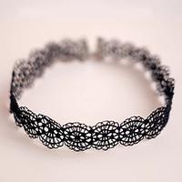 Hollow out Women\'s Choker Necklaces Jewelry Single Strand Flower Lace Basic Unique Design Classic Jewelry ForWedding Gift Daily Casual Sports