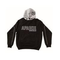 hooded sweatshirt black grey m 42in