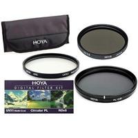 Hoya 62mm 3x Filter Kit HMC Digital UV(C)+Circular Polarising CPL+ND8