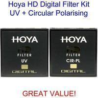 Hoya 82mm HD Digital Circular Polarising & UV Filter Kit
