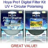 Hoya 52mm Pro1 Digital Circular Polarising & UV Filter Kit