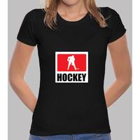 hockey t-shirt woman, black, best quality