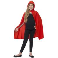 Hooded Cape Red