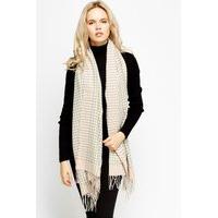 Houndstooth Tassel Scarf