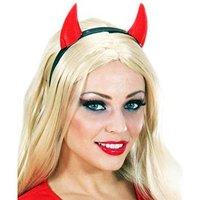 Horns Reflective Red Accessory For Fancy Dress