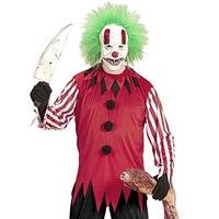 horror clown ml coat mask with wig