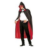 Hooded Cape Reversible - Red/black Accessory For Superhero Super Hero Fancy