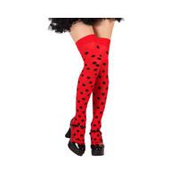 Hold-ups Red With Lady Birds Black