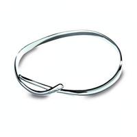 Hot Diamonds Bangle Go With The Flow Alluring Silver