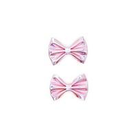 Holographic Bow Hair Clip Set