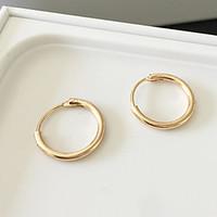 Hoop Earrings Alloy Fashion Silver Golden Jewelry Daily Casual 1 pair