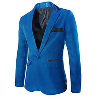 hot sale mens long sleeve regular blazer cotton polyester pure