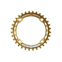 hope single downhill chainring 104mm bcd gold 34 tooth